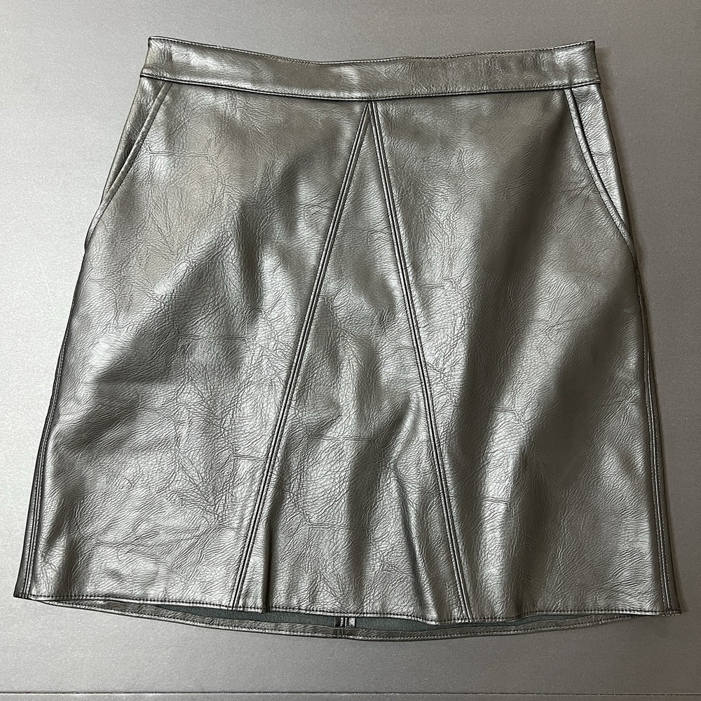Bar 3 Faux Leather Mini Skirt Women's S Luxury Grunge Party‎ Biker